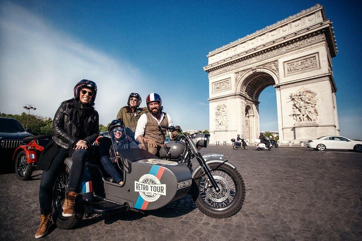 Best Visit of Paris: Half Day tour in Vintage Sidecar Motorcycle Ural  image