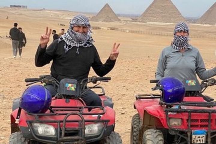 Day Tour to Sunset Desert Safari Trip By ATV Quad in Egypt image