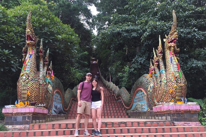 1 Day Private Tour Morning Buddhist Almsgiving , Doi Suthep ,White Temple image