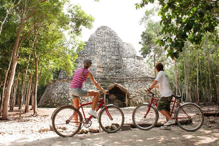 Exciting Adventure Tour in Coba Sunset - Zipline, Cenote and Mayan Show image