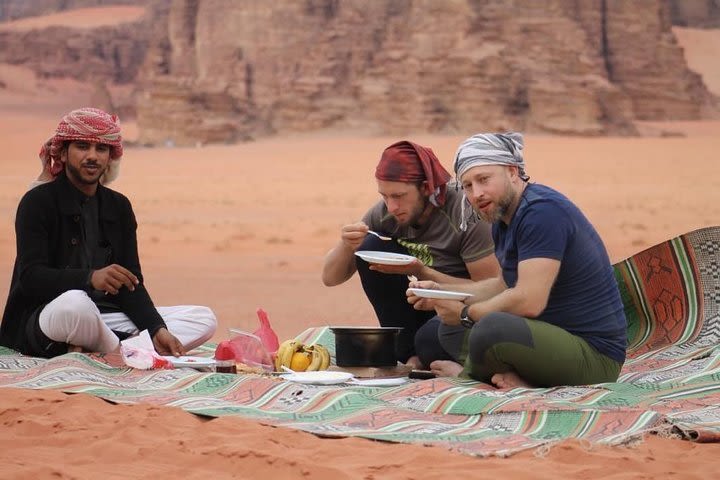 Wadi Rum Full Experience - Lunch, Dinner, Full Day Jeep Tour & Overnight Camping image