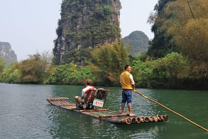 Half-Day Yangshuo Xianggong hill Sunrise and Yulong Bamboo Boat Private Tour image