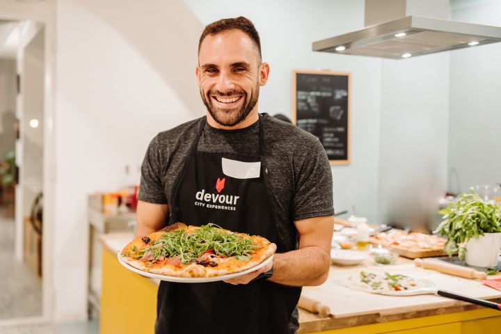 Rome Pizza Making Class in Trastevere image