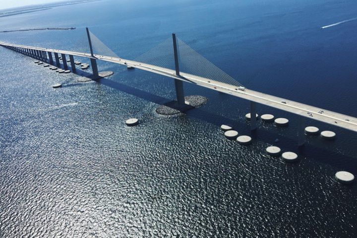 Magnificent Helicopter Tour -Tampa Bay, Skyway Bridge, Beaches of Pinellas Co. image