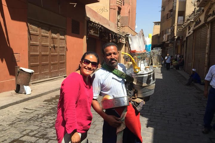 Day tour to Giza Pyramids, camel ride, lunch, Egyptian Museum, khan El Khalili image