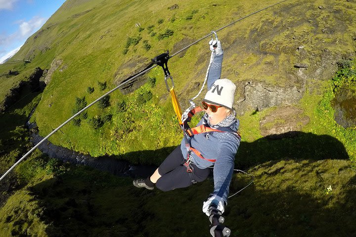 Zipline and Hiking Adventure Tour in Vík image