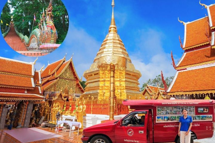Doi Suthep Temple Tour by Local Red Car – 3 Hours Experience