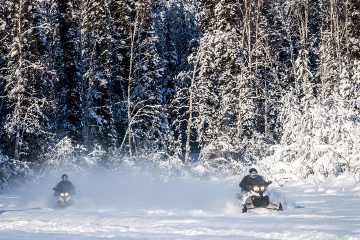 Guided Fairbanks Snowmobile Adventure