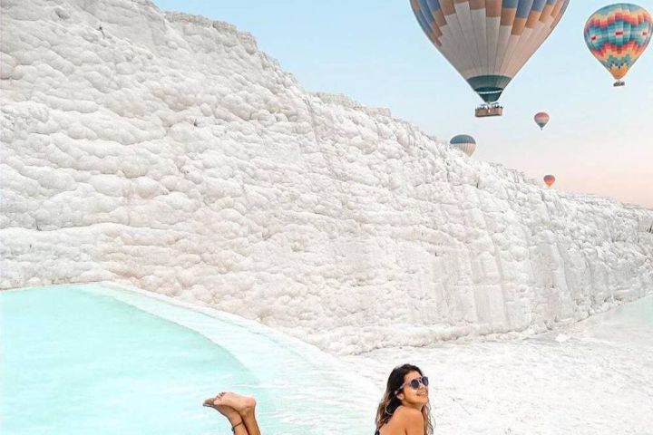 Pamukkale Day Trip with Hot Air Balloon Ride image