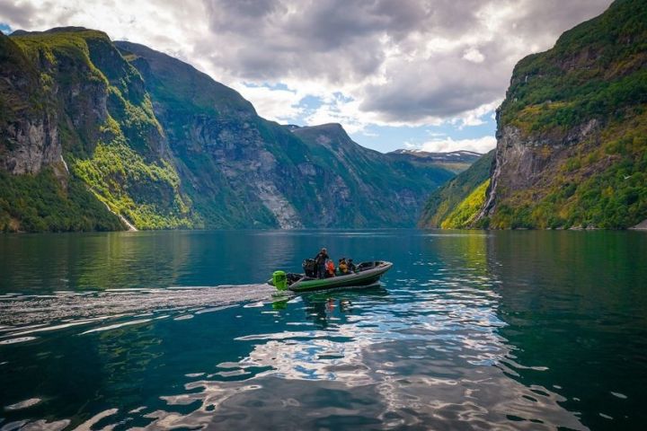 From Geiranger: Fjord Safari by RIB " Seven Sisters Waterfall image