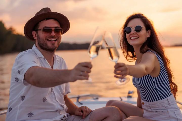 Luxury Sunset Boat Charter Ocean City NJ image