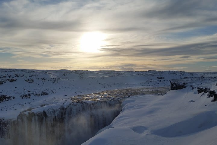 Arctic Fox Travel Dettifoss lake Mývatn winter private super jeep tour image