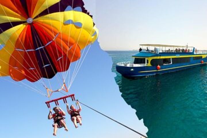 Magic Catamaran Cruise + Parasailing Snorkeling Sea Trip + Transfer - Hurghada image