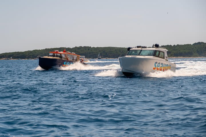 Private Boat tour with luxury cabin boat from Split and Brac image