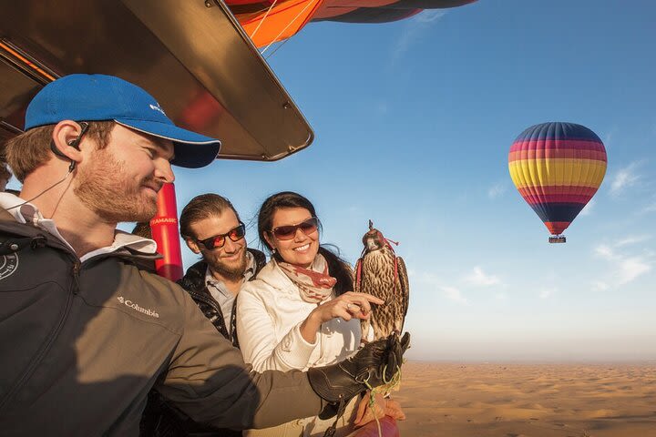 Enjoy Amazing Views Of Dubai Beautiful Desert By Hot Air Balloon From Dubai image