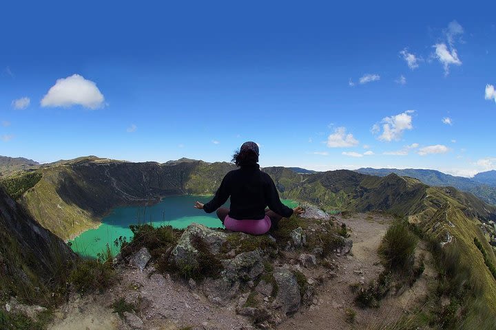 Quilotoa Lagoon,Volcanoes Avenue, Local People Full-Day Tour from Quito image