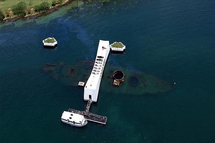 Battleships Pearl Harbor World War II Start to End from Big Island image