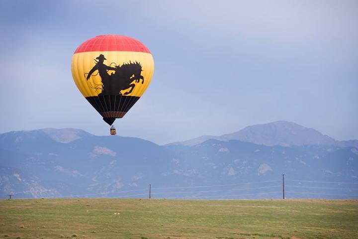 Breathtaking Colorado Springs Sunrise Hot Air Balloon Flight image