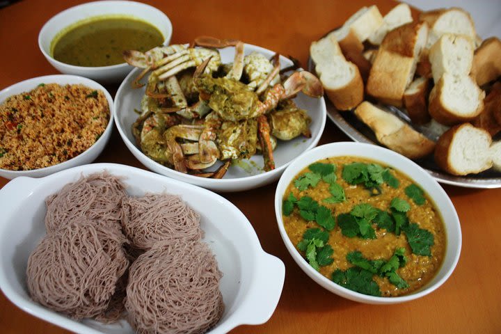 Sri Lankan crab curry feast in a local home, in the heart of Colombo image