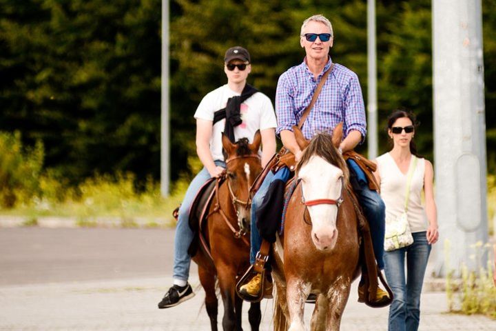 90 min of horse riding in Lviv city near the stable territory image