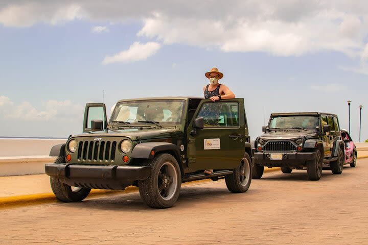 Cozumel Cultural Jeep Tour with Mayan Village and Mexican Lunch image