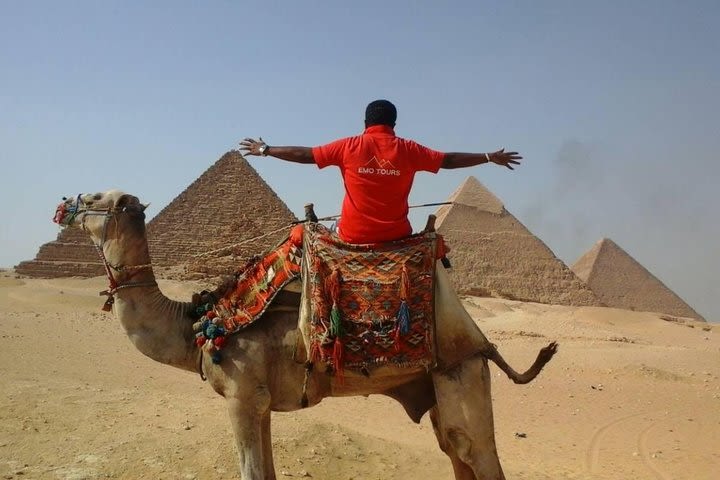 Private Giza Pyramids Tour with camel Ride around the Great Pyramid  image