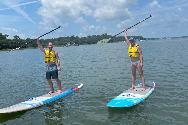 Family Stand-Up Paddleboarding Adventure image