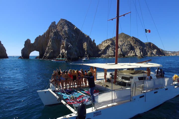 Private Catamaran La Tortuga Snorkeling and Sunset Cruise in Los Cabos image