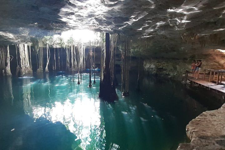 Private Cenote-Horseback ridding and Authentic mayan food image