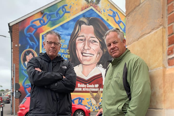 Belfast world famous black taxi and mural tour image