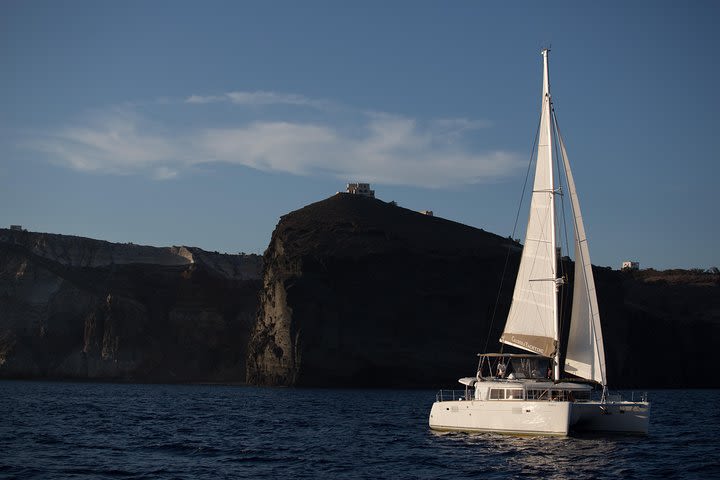 Santorini Caldera Gold Sunset Cruise with BBQ on board and Open Bar image