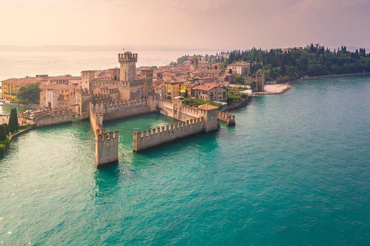 Castles boat tour with Bardolino wine tasting and nibbles image