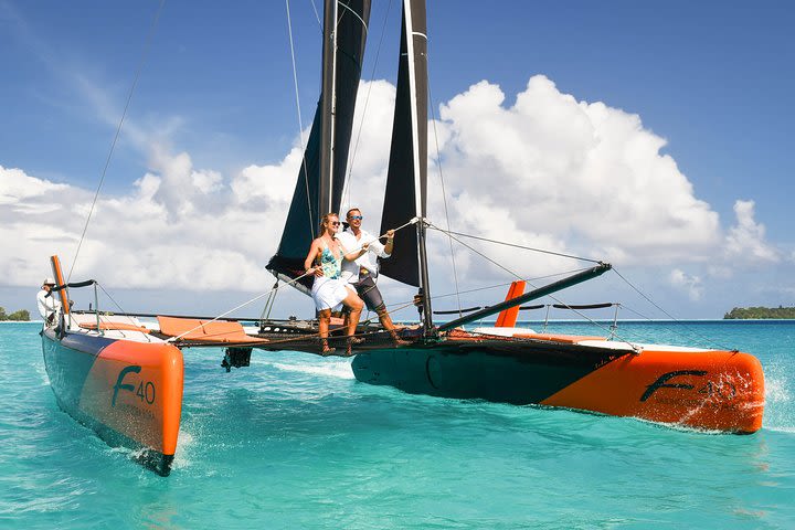 Private Tour: Full-Day Bora Bora Catamaran Sailing and Circle Island Tour image