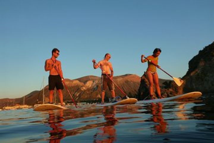 SUP into the sunset on Vulcano Island image