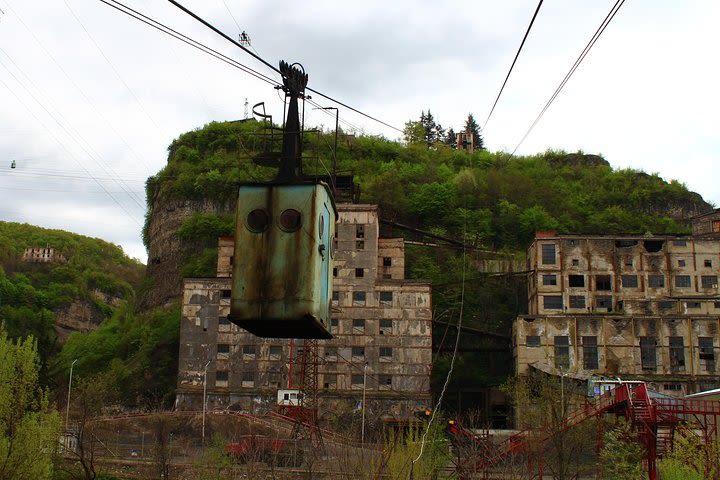 Chiatura. Soviet Past in the present. + Katskhi pillar image