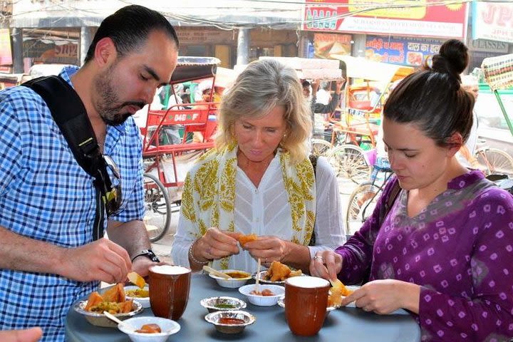 Small-Group Food Walking Tour in Mathura Including Rickshaw Ride image