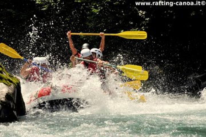 rafting on the river stura di demonte cuneo italy image