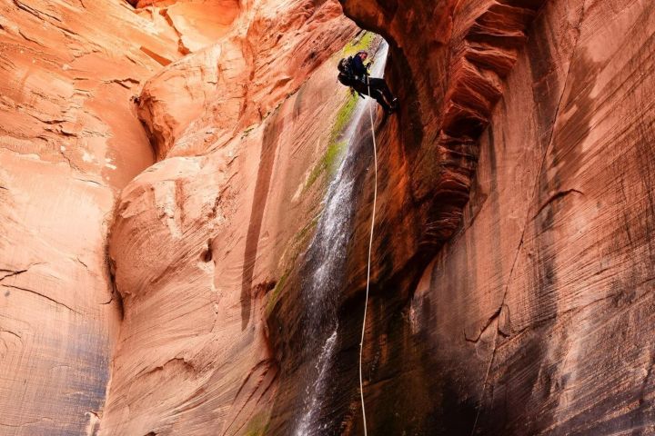 Rock and Roll Rappelling in Rock Canyon image