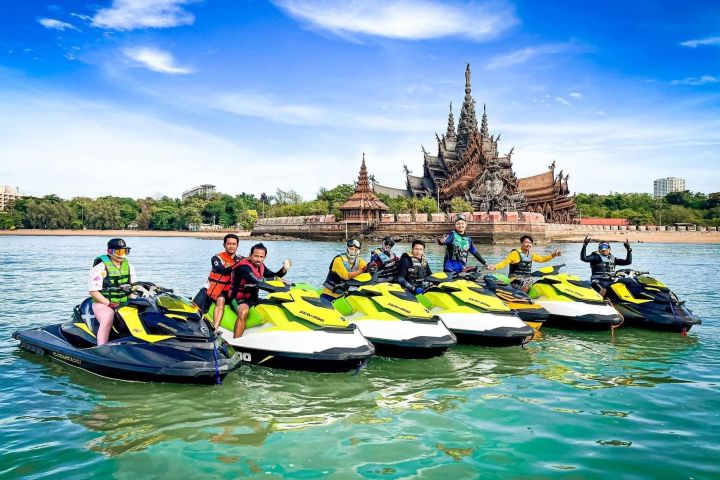 Pattaya Jet Ski 3 Islands Tour with Sanctuary of Truth Views image