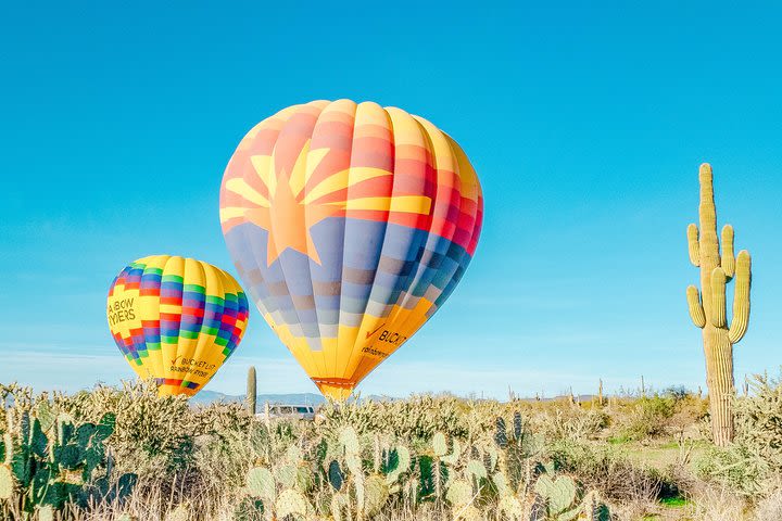 Sunset Hot Air Balloon Ride Over Phoenix image