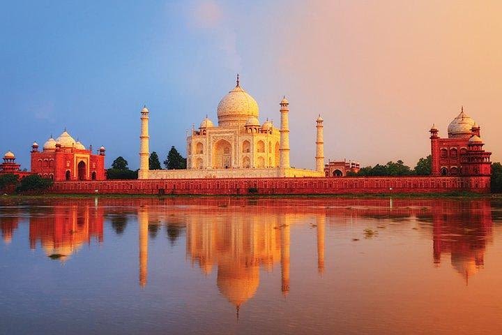 Taj Mahal at Sunrise and Agra Day Tour from Delhi image