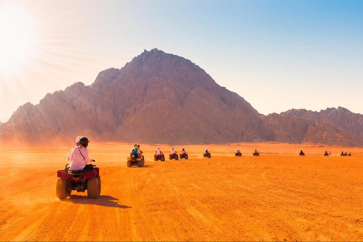 Hurghada Desert Quad Safari in small group with dinner and show image