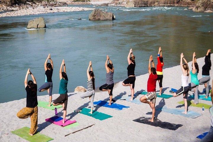 2 Hours Yoga Session on The Bank of Yamuna Over Looking The Taj image