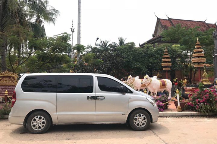 private taxi in Angkor wat temple and other place- provinces in Cambodia. image