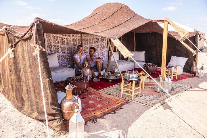 Marrakech Agafay Desert Sunset Camel Ride and Overnight Stay in Luxury Tent  image