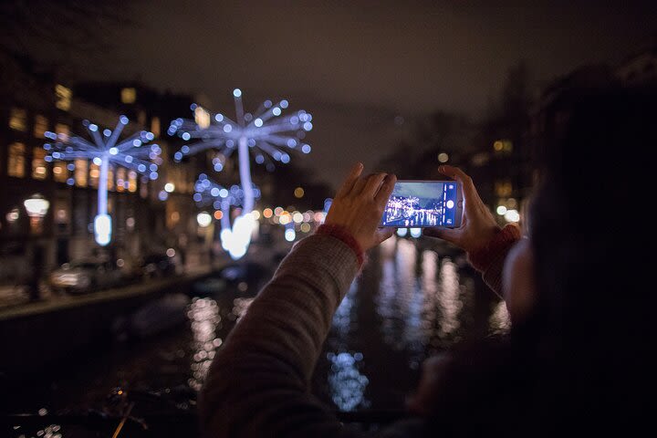 Light Festival Canal Cruise with Drinks and Food - Live Guided image