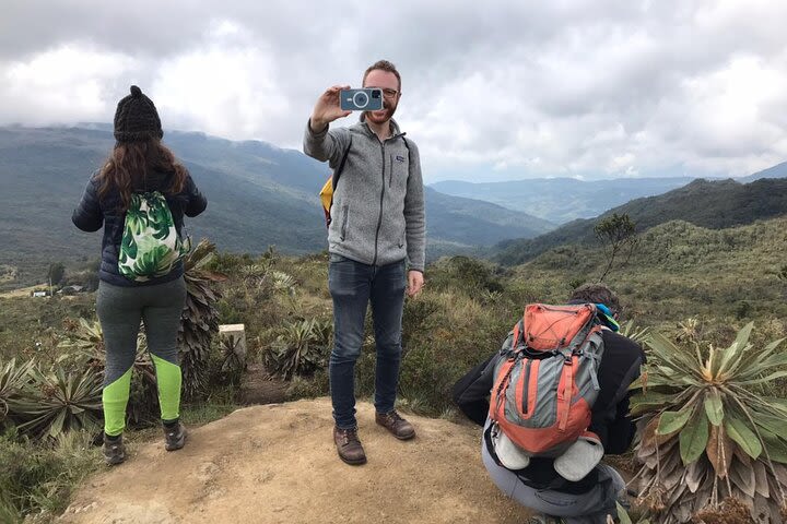 Paramo hike, high Andean forest and Guadalupe mountain. image