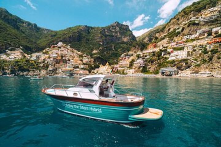 Day trip to Amalfi coast and Ieranto bay with hybrid boat - Eco-friendly tour image