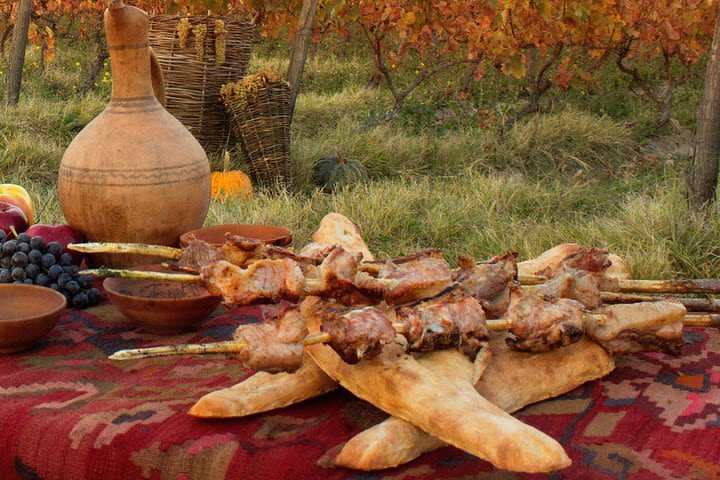 Barbecue in the forest near Tbilisi image