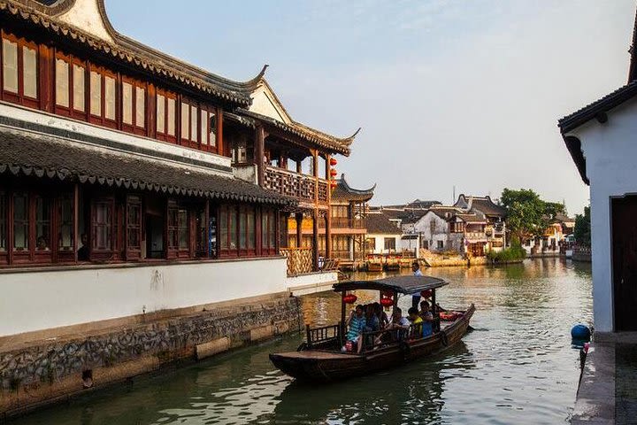 Zhujiajiao Ancient Town and Night Luxury Cruise Tour in Shanghai image